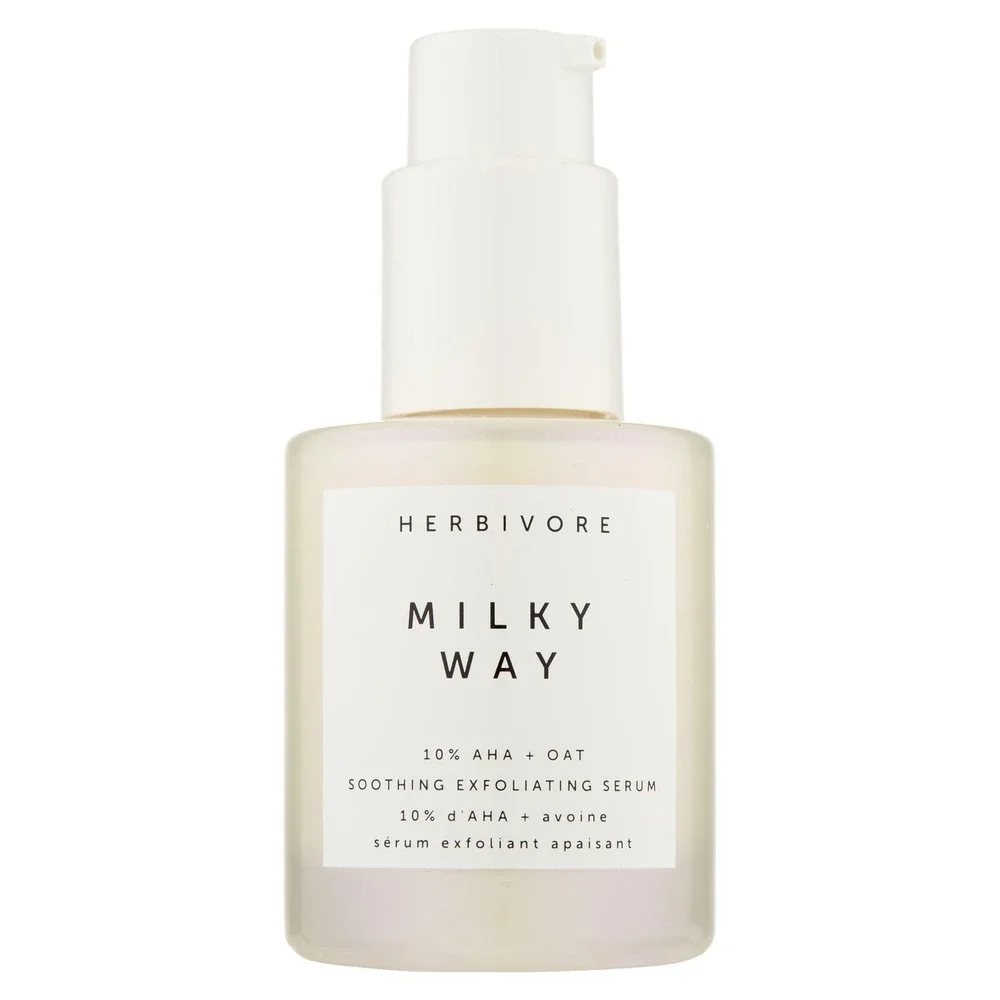 Herbivore Milky Way 10% AHA + Oat Soothing Exfoliating Serum 1oz/30ml New in Box